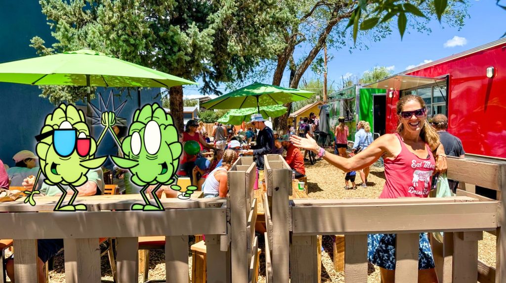 BV Backyard with Strange Craft The Olive and beer garden