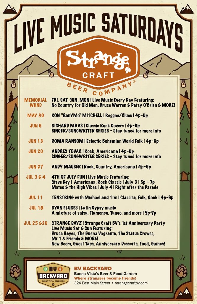 Live Music Listing Summer 2026