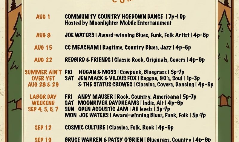 Live Music Saturday August September Strange Craft BV Buena Vista