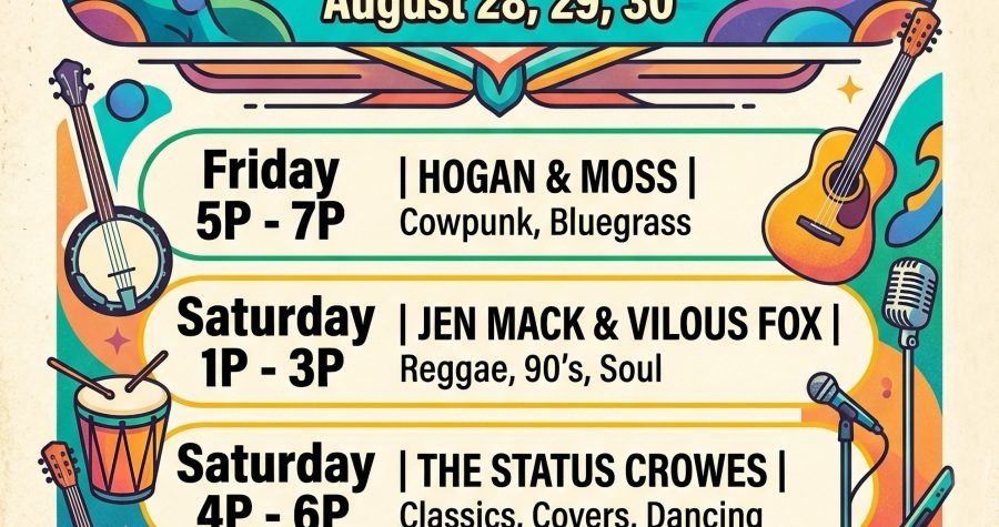 Aug 26, 27, 28 Free Live Music Summer Ain't Over Yet
